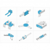Ресурсный набор Bracket Robot Pack-Blue - «globural.ru» - Салехард