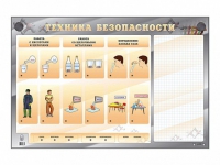 Электрифицированный стенд "Техника безопасности" с маркерными полями - «globural.ru» - Салехард
