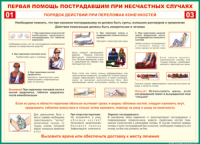 Таблица Порядок действий при переломах конечностей 1000*1400 винил - «globural.ru» - Салехард