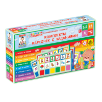 Развивающий тренажёр "Разноцветные окошки" 3-5 лет. Дополнительный набор карточек к базовому комплекту - «globural.ru» - Салехард