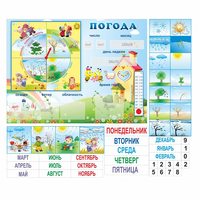 Стенд "Погода" с карманами для вставок - «globural.ru» - Салехард