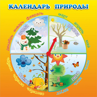 Стенд "Календарь природы" 0.5x0.5 - «globural.ru» - Салехард