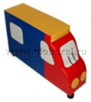 Напольная мягкая игрушка "Грузовик" каталка - «globural.ru» - Салехард