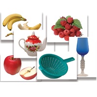 Набор предметных картинок "Фрукты, ягоды, орехи. Посуда" - «globural.ru» - Салехард