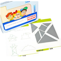 Игровой набор "Танграм" (с комплектом карточек) - «globural.ru» - Салехард