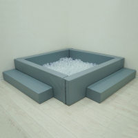 Сухой бассейн с шариками и RGB-подсветкой 190х190 см - «globural.ru» - Салехард
