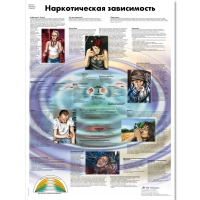 Плакат "Наркотическая зависимость", ламинированный, 50*67 см - «globural.ru» - Салехард