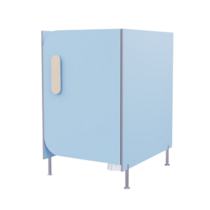 Гигиеническая кабинка из коллекции «НЕГА» (цвет голубой) - «globural.ru» - Салехард