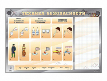 Электрифицированный стенд "Техника безопасности" с маркерными полями - «globural.ru» - Салехард