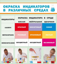 Стенд "Окраска индикаторов в различных средах" - «globural.ru» - Салехард