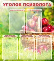 Стенд "Уголок психолога" (вариант 1) - «globural.ru» - Салехард