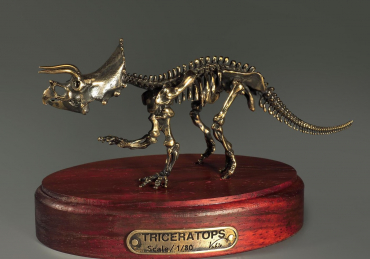 Модель скелета динозавра Triceratops - «globural.ru» - Салехард