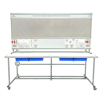 Учебный комплект лабораторного оборудования «Рабочее место электромонтажника» исполнение стендовое, монтажная панель - «globural.ru» - Салехард