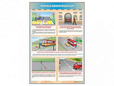 Стенд "Типичные ошибки пешеходов" - «globural.ru» - Салехард