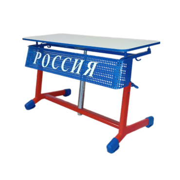 Стол ученический двухместный "Патриот-2о" на газовом лифте (р.гр. № 3-7 и наклоном столешницы) - «globural.ru» - Салехард
